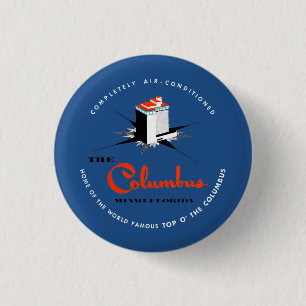 Columbus Hotel Miami Florida Ronde Button 3,2 Cm