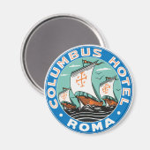 Columbus Hotel, Roma Magneet (Voorkant / Achterkant)