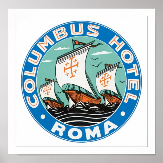 Columbus Hotel Roma Poster (Voorkant)
