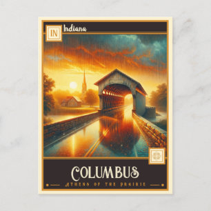 Columbus, Indiana    Briefkaart
