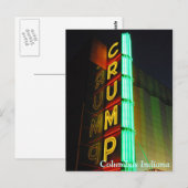 Columbus Indiana Crump Briefkaart (Voorkant / Achterkant)