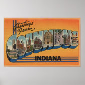 Columbus, Indiana - grote letterscènes Poster (Voorkant)