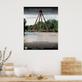 Columbus Indiana overstroming 2008 Poster (Keuken)