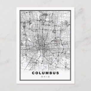 Columbus Map Briefkaart