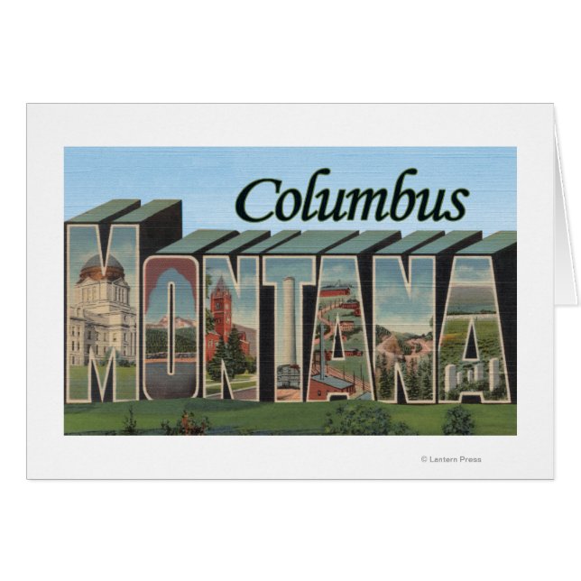 Columbus, Montana - Scènes de grandes lettres (Devant horizontal)