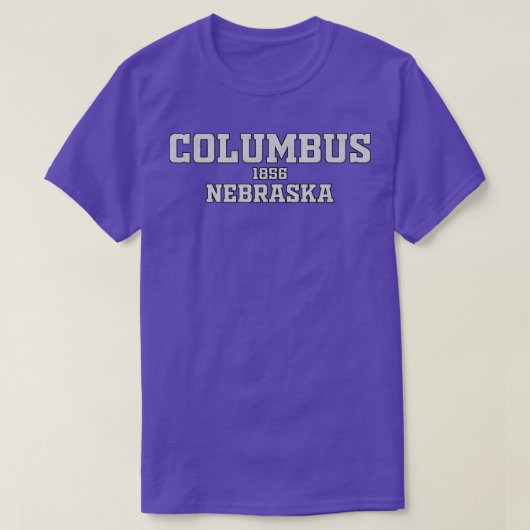 Columbus Nebraska T-shirt (Design voorkant)