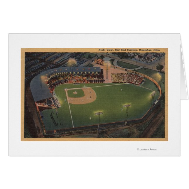 Columbus, OH - Aerial of Red Bird Baseball (Voorkant Horizontaal)