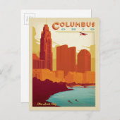 Columbus, OH Briefkaart (Voorkant / Achterkant)