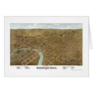 Columbus, OH Panoramic Map - 1872