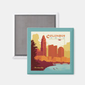 Columbus Ohio | De boogstad Magneet (Voorkant / Achterkant)