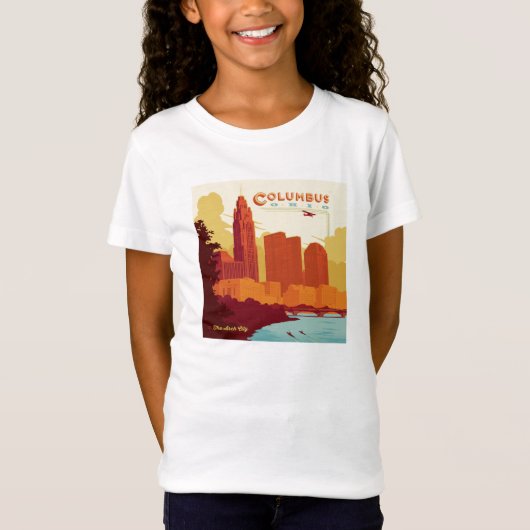 Columbus Ohio | De boogstad T-shirt (Voorkant)