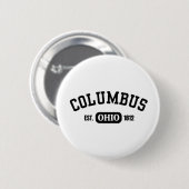 Columbus Ohio est.1812 Ronde Button 5,7 Cm (Voorkant /achterkant)