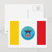 Columbus Ohio Flag Briefkaart (Voorkant / Achterkant)