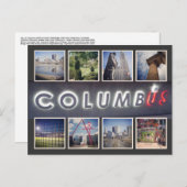 Columbus Ohio Foto Briefkaart (Voorkant / Achterkant)