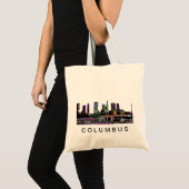 Columbus, Ohio in graffiti Tote Bag (Voorkant (product))