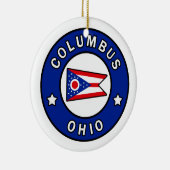 Columbus Ohio Keramisch Ornament (Rechts)