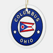 Columbus Ohio Keramisch Ornament (Links)