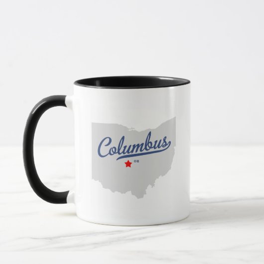 Columbus Ohio OH Shirt Mok (Links)