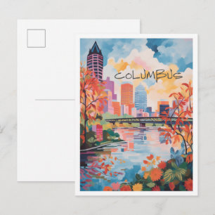 Columbus Ohio Reis Esthetiek Briefkaart