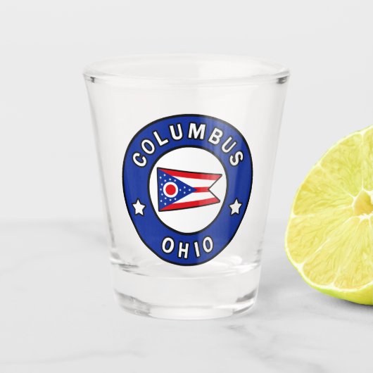 Columbus Ohio Shot Glas (Voorkant)