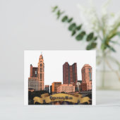 Columbus Ohio Skyline Briefkaart (Staand voorkant)