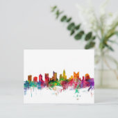 Columbus Ohio Skyline Briefkaart (Staand voorkant)