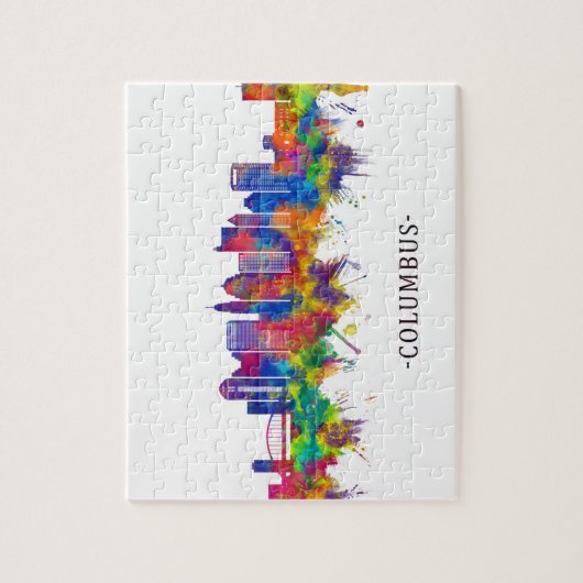 Columbus Ohio Skyline Legpuzzel (Verticaal)