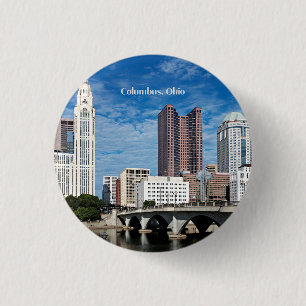 Columbus, Ohio skyline Ronde Button 3,2 Cm