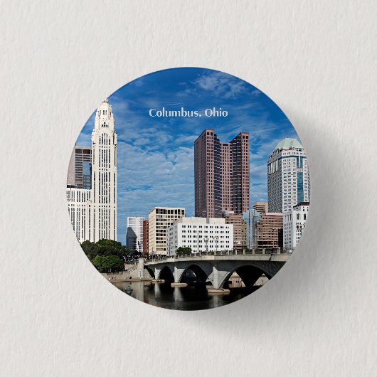 Columbus, Ohio skyline Ronde Button 3,2 Cm (Voorkant)