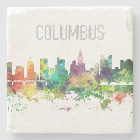 COLUMBUS, OHIO SKYLINE SP - STENEN ONDERZETTER (Voorkant)