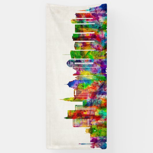 Columbus Ohio skyline Spandoek (Verticaal)