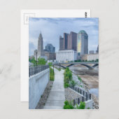 Columbus Ohio Skyline Stadsbeeld Briefkaart (Voorkant / Achterkant)