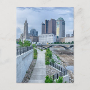 Columbus Ohio Skyline Stadsbeeld Briefkaart