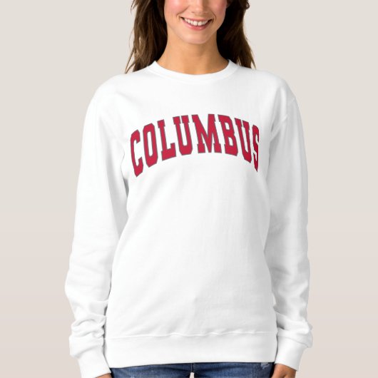 Columbus Ohio Varsity College Style Sweats Trui (Voorkant)
