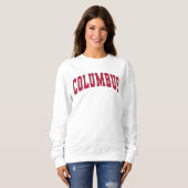 Columbus Ohio Varsity College Style Sweats Trui (Voorkant volledig)