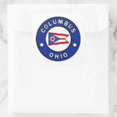 Columbus Ohio Vierkante Sticker (Tas)