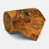  Columbus Oude Wereldkaart Mode Neckties Stropdas (Opgerold)