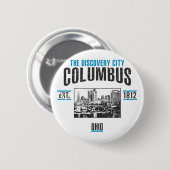 Columbus Ronde Button 5,7 Cm (Voorkant /achterkant)