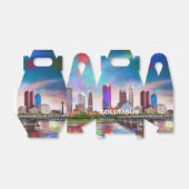 Columbus Skyline Abstracte kunst Bedankdoosjes (Uitgevouwen)
