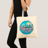 Columbus Skyline boodschappentas Tote Bag (Voorkant (product))