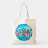 Columbus Skyline boodschappentas Tote Bag (Achterkant)