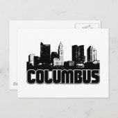 Columbus Skyline Briefkaart (Voorkant / Achterkant)