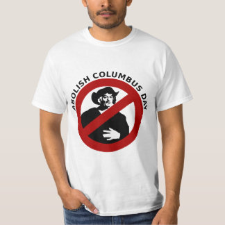 Columbusdag afschaffen t-shirt
