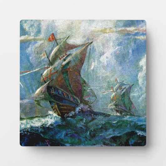 Columbusdag Fotoplaat (Voorkant)