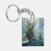 Columbusdag Sleutelhanger (Voorkant Links)