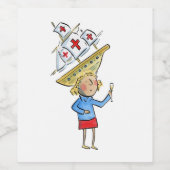 Columbusdag Wijn Etiket (Enkel label)