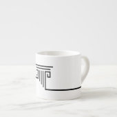 Column White Black Espresso Kop (Voorkant rechts)