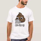 Com-poo-ter Funny Computer Poop Pun T-shirt (Voorkant)