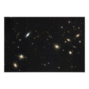 Coma-cluster van sterrenstelsels foto afdruk