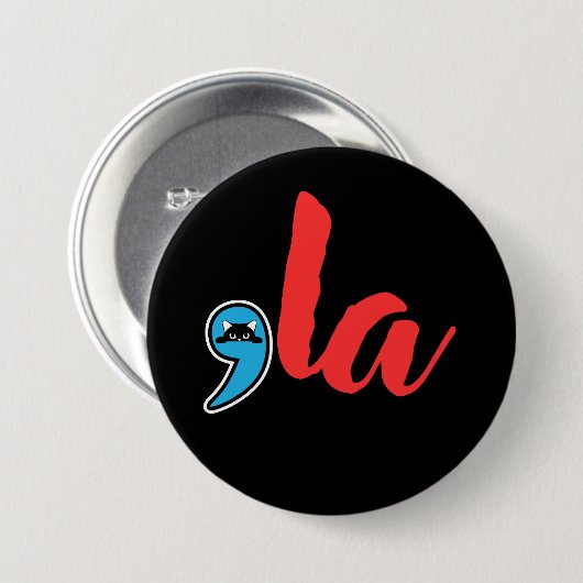 Coma La 2024 Kat Dame Ronde Button 7,6 Cm (Voorkant /achterkant)